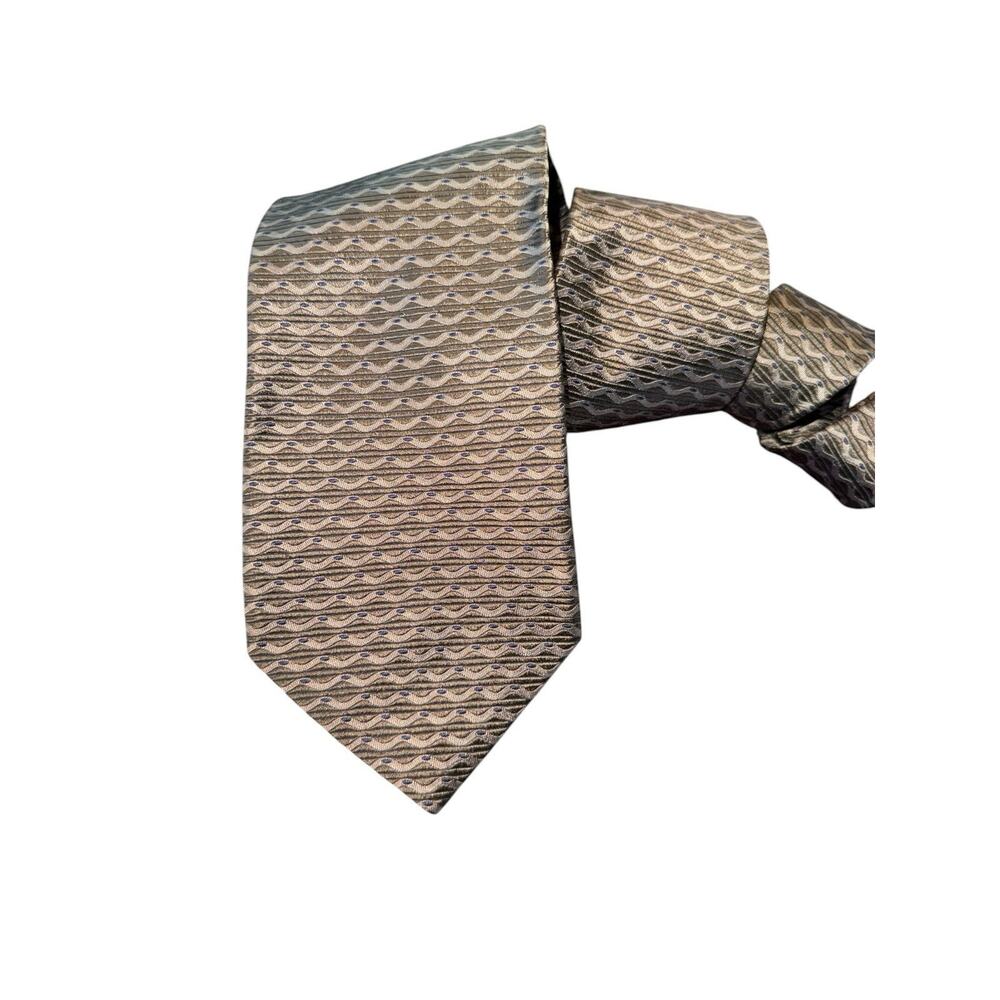 Innocenti Tom James Silk Tie‎ Tall Man Extra Long Geometric Italy Career Work